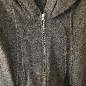 Wool double front zipper sweater